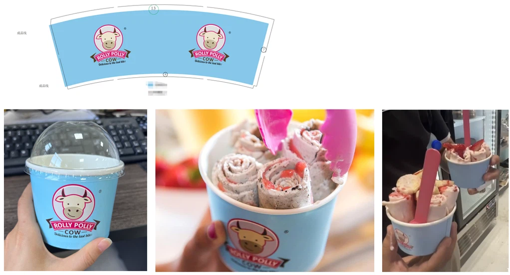 Leakproof ice cream paper cups 2 Leakproof ice cream paper cups 2