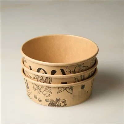 1000 мл хартиени купи за супа с капак