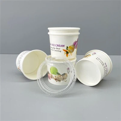 130 мл персонализирана хартиена чаша за сладолед за магазин за сладолед